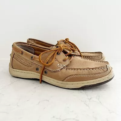 RM Williams Men's Leather Suede Tan Boat Shoes Loafer Size 8 • $49.99