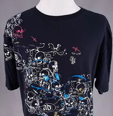 New Artful Dodger T-Shirt Adult Size 4XL Black Skulls Daggers Logo • $39