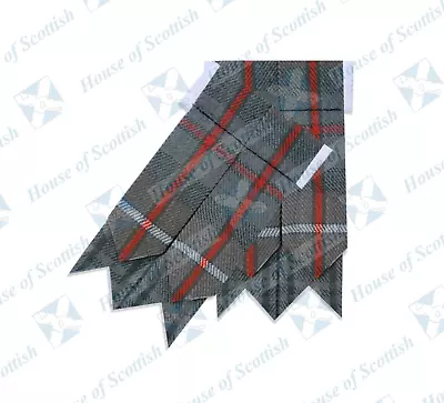 Scottish Kilt Hose Socks Flashes Mackenzie Weathered Tartan | Kilt Hose Flashers • £6.99