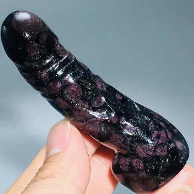 139g Natural Crystal.garnet.Hand-carved. Exquisite Penis Healing.gift A50 • $5.50