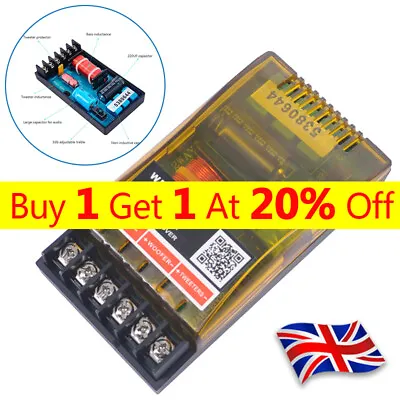 2 Way Crossover Filters Module 120W Audio Speaker Frequency Dividers For Car • £6.95