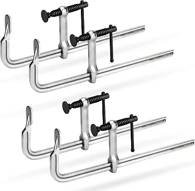 SHALL 4-Pack Bar Clamps Set 12-Inch Light-duty Drop Forged Steel Bar Clamps • $39.99
