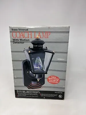 Intelectron Brass-Trimmed Coach Lamp With Motion Detector Brand New Old Stock • $39.99