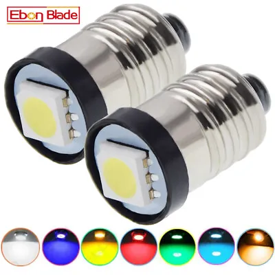 3V 3 Volt DC E10 1447 LED Screw Bulb Replacment Flashlight Torches Lamp 7 Colors • $3.46