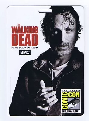 Walking Dead Rick San Diego Comic Con 2017 RFID Scan Card SDCC W/Lanyard AMC PWC • $9.95