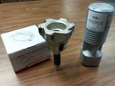 4  90 Degree Indexable Face Shell Mill Face Milling Cutter APKT W. R8 Arbor • $159