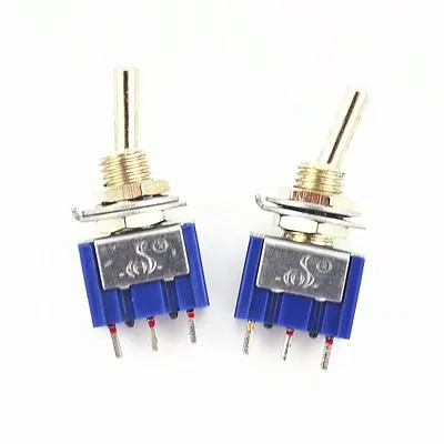 100Pcs 3 Pin 3 Position ON-OFF-ON SPDT Mini Latching Toggle Switch AC 125V/6A • $30