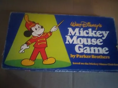 Vintage 1976 Walt Disney's Mickey Mouse Board Game Parker Brothers  • $5