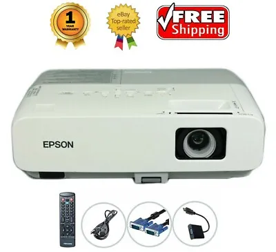 Epson 85 3LCD Projector HDMI W/Adapter H354A Bundle - Remote TeKswamp • $106.25