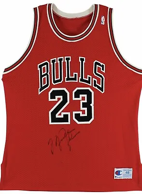 $12000 • Buy Michael Jordan Signed Bulls Jersey- Rare Late 80’s Style Signature On Front. JSA