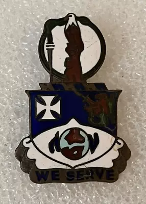 Vintage 23rd Infantry We Serve US Army Military Double Clutch Lapel Hat Pin • $10.99