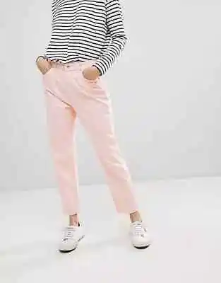 Jack Wills Womens Denim Barton Mom Jeans - Pink / W25 Size 6 • £5.69