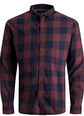 Jack & Jones Gingham Long Sleeved Shirt XL (Pack Of 2) • £23.99