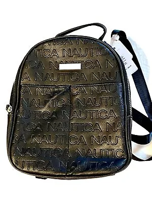 Nautica Delray Black Mini Backpack Purse 10x11x54 Inch Interior Eco Friendly • $136.28