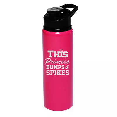 25oz Aluminum Sports Water Bottle Travel This Princess Bumps & Spikes Volleyball • $19.99