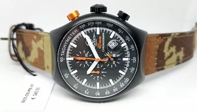 Men's Watch Chronograph AVIO MILANO 45mm Strap Military Camouflage Numbered • £121.30