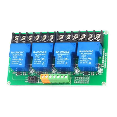 5V 12V 24V 30A 4 Channel Relay Module High And Low Level Relay Module Smart Home • $11.03