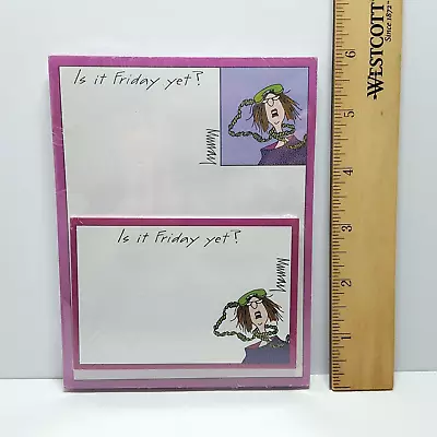 Leslie Moak Murrays Law  Is It Friday Yet?  Magnetic Notepad & Self Stick Notes • $14.95