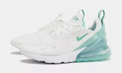 Nike Air Max 270 Womens Kids Sneakers US Size GS 6Y (7.5W) Jade White Shoes New✅ • $180