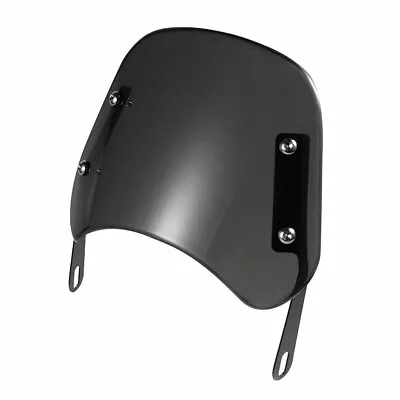 5-7 Motorcycle Flyscreen Front Windscreen Headlamp Windshield W/ Mount Bracket • $19.99