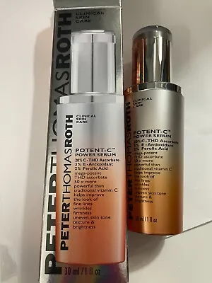 Peter Thomas Roth Potent C Power Face Skin Serum 20% C-THD 1oz New In Box Authen • $38