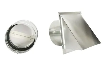 Famco 5” Galvanized Wall Vent And Reversible Backdraft Damper • $39.95