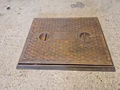 Cast Iron Manhole Drain Cover & Frame 645mm X 493mm Lifting Handles Inspection  • £140