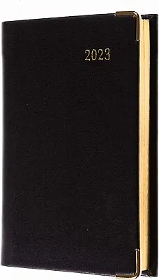Collins Classic Regal Week To View  Pocket Diary Black With Pen Black 392VP 2023 • £3.99