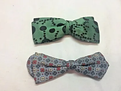 Vintage Bow Tie Lot Of 2 Ever-Grip USA Blunt And Diamond Ends • $16.99