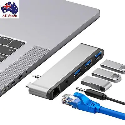 $33.86 • Buy Docking Station RJ45 Ethernet USB C Hub For NEW MacBook Pro 2021 14/16 Inch