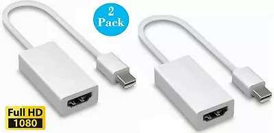 2x Thunderbolt Mini Display Port To HDMI Adapter For Apple MacBook Air Pro White • $5.37