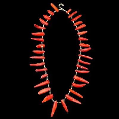 Stunning Ancient Near Eastern Coral Necklace • $153