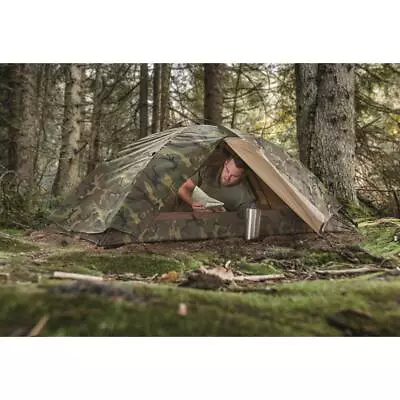 TCOP Camp Tent W/ Rainfly Woodland Camo Aluminum Frame US Military Issue Hunt • $164.70