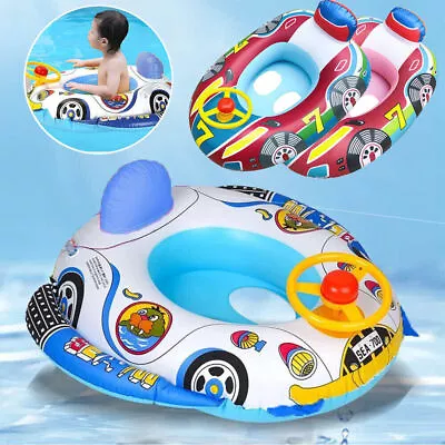 Baby Float Swimming Ring Toddler Kids Inflatable Rubber Swim Boat Seat Aid Toys • £7.94