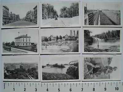 Soo Michigan Old Ca. 1920s Set Of 9 Mini Prints; Ashmun Street Davis Lock PO + • $3