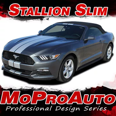 2015-2017 Ford Mustang GT V6 STALLION SLIM Rally Racing Stripes 3M Decal PDS3274 • $143.97