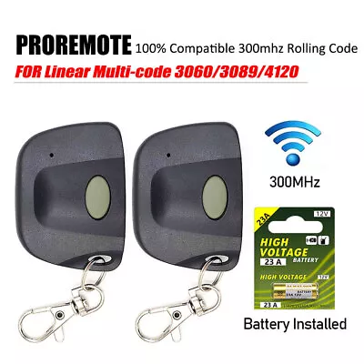 1/2x 10 Dip Switch Multicode 3089 Fit Linear Mini Keychain Garage Door Remote • $22.96