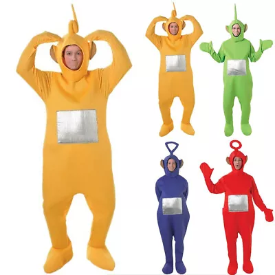 Adults Teletubbies Po/Tinky Winky/Dipsy/Laa-Laa Costume Cosplay Party Jumpsuit • $40.84