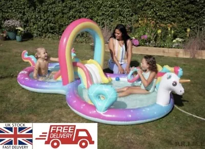 Chad Valley 9.7ft Unicorn Water Activity Centre Pool - 181L • £39.99