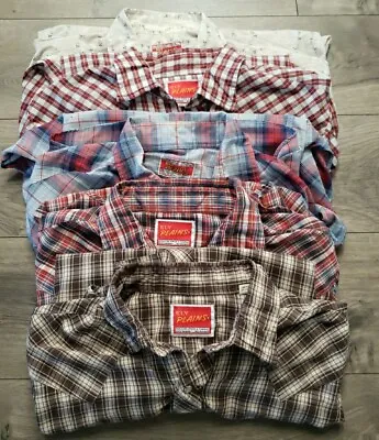 Lot Of 5 Vintage Ely Plains Western Shirts Mens Large 16-34 Pearl Snaps • $67.99