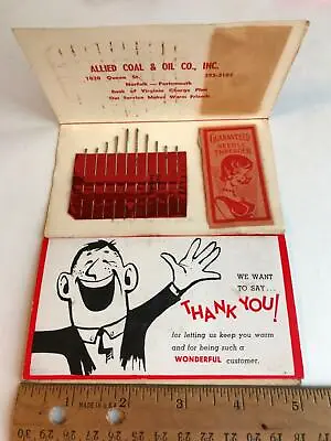 Vtg Allied Coal Fuel Heating Oil Co Norfolk Portsmouth VA Sewing Kit Promo 2 Lot • $24.95