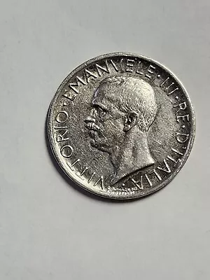 High Grade Silver Coin 5 Lire 1930. Italy King Victor Emmanuel III .KM67. 1. • $8