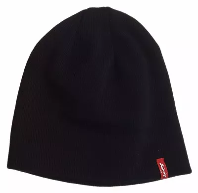 Mens Levis Red Tab Classic Pull On Otis Beany Hat - Black • £16.99