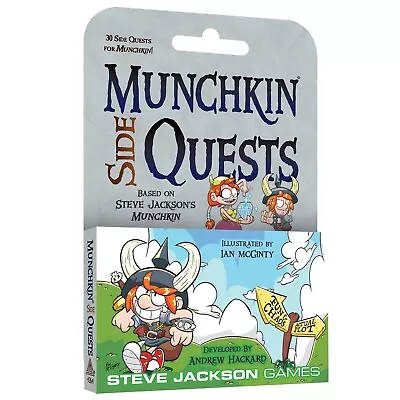 Munchkin Side Quests 30 Card Game Expansion Steve Jackson Games Booster SJG4264 • $14.29