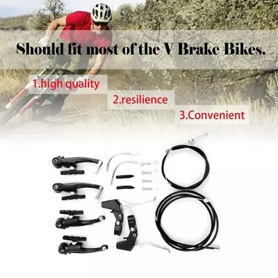 Mountain Bike V Brake Set Complete Front And Rear V-Brake Replacement Kit F MTB • $20.29