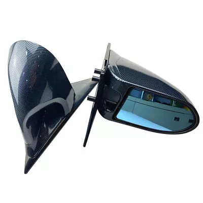 For 1992-1995 EG 2-Door Honda Civic Spoon Side Door Manual Mirrors Carbon Look • $85.99