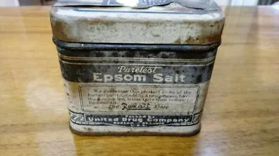 Vintage Tin Of Rexall Puretest Epsom Salt • $2.95