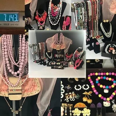 Vintage To Now Jewelry Lot Most Wearable A Few Need Repurpose 7pd 14 Oz  80+ • $45