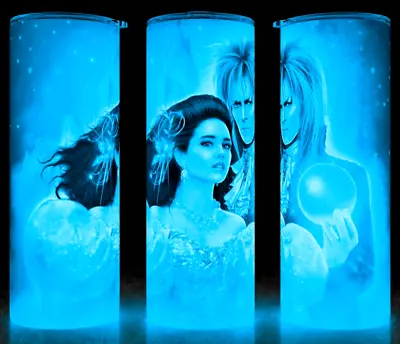 Glow In The Dark Labyrinth 80s Fantasy Movie Jareth And Sarah Cup Mug Tumbler • $22.95