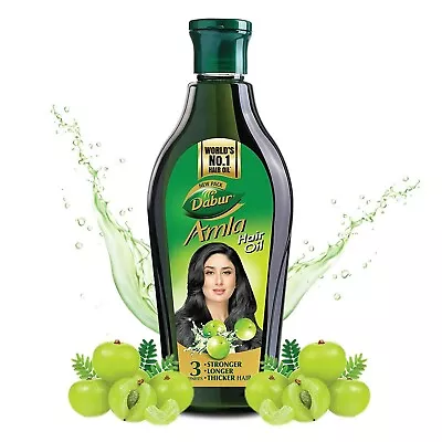 Dabur Amla Hair Oil Rapid Hair Growth  180 ML Free Shipping Pack Of 2 • $28.65